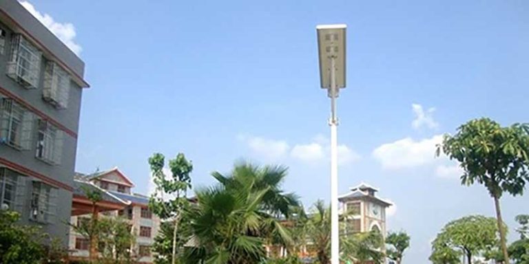 20w integrated solar street light installed in the resident area of Beijing China featured image